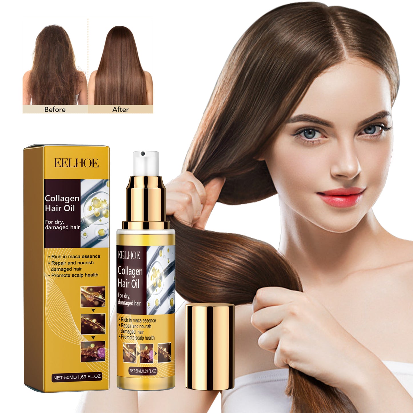 Repair Split Hair And Improve Hair Quality With Hair Care Essential Oil