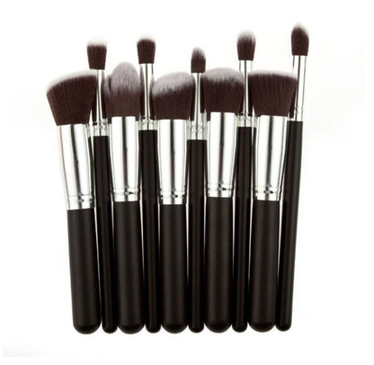 Black Bing Portable 10 Makeup Brushes Suit Beauty Tools