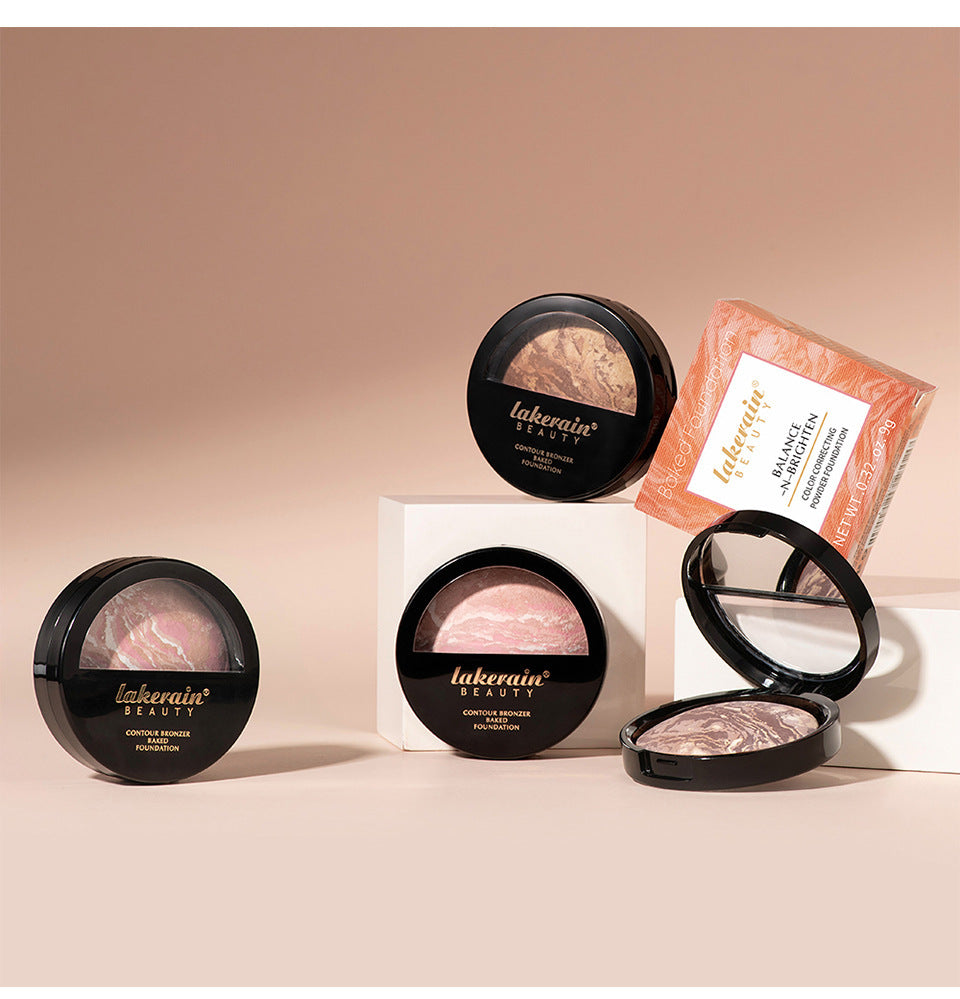 Marble Baked Powder Contour Compact Brightening Powder