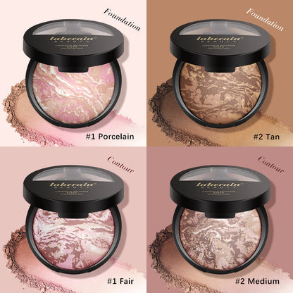Marble Baked Powder Contour Compact Brightening Powder