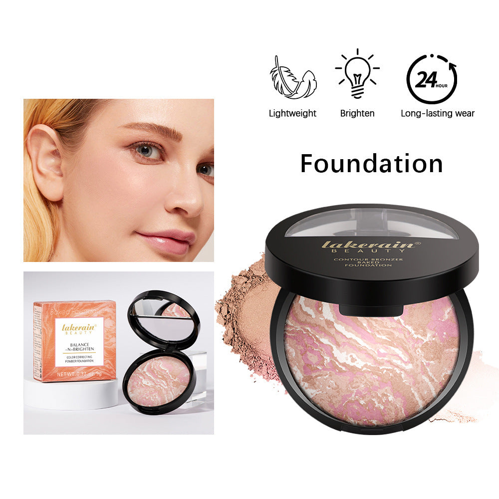 Marble Baked Powder Contour Compact Brightening Powder